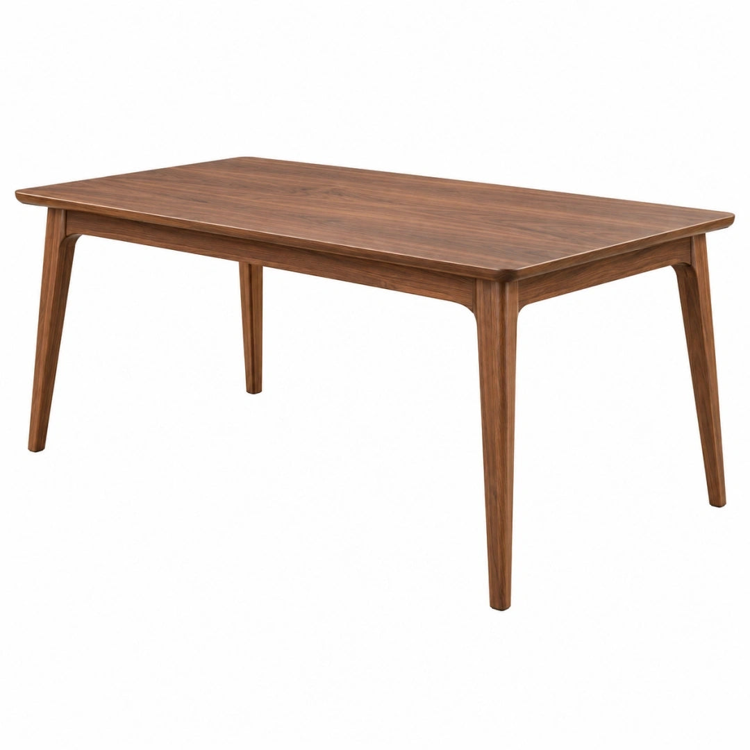 Mesa de comedor 160 x 90 x 75 cm de madera marrón estilo moderno